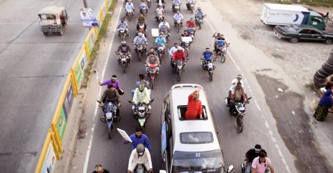 রসিক নির্বাচনে স্বতন্ত্র মেয়র প্রার্থী লতিফুর রহমান মিলনের মোটরসাইকেল শোডাউন