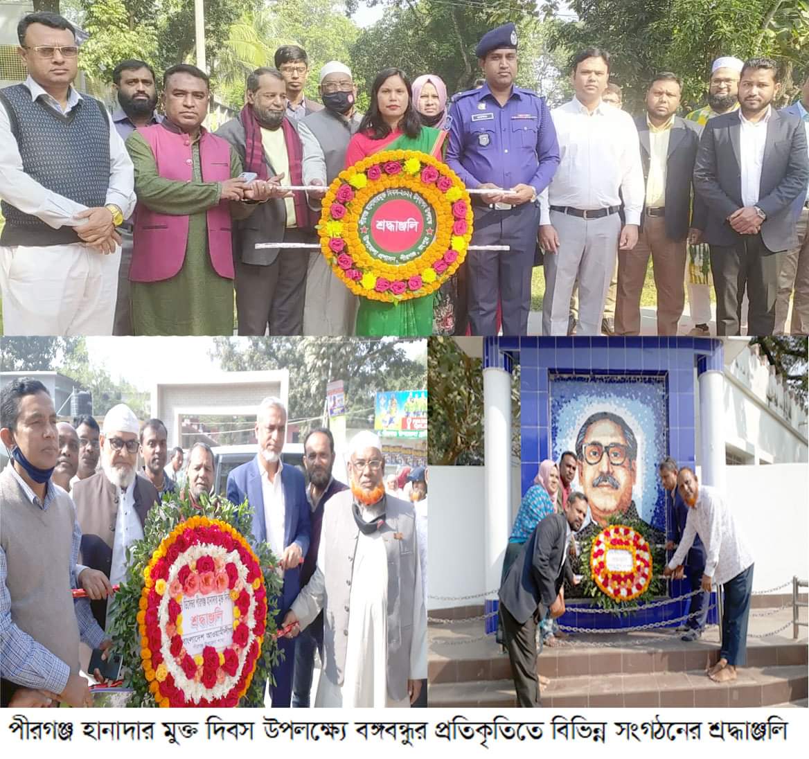 পীরগঞ্জ হানাদার মুক্ত দিবস পালিত