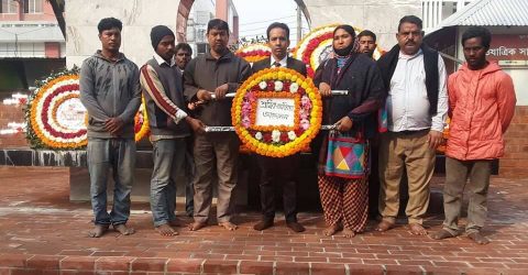 শহীদ বুদ্ধিজীবী দিবসে শ্রমিক অধিকার আন্দোলনের শ্রদ্ধাঞ্জলি নিবেদন