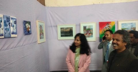 রংপুরে তিনদিনব্যাপী চারুকলা প্রদর্শনীর উদ্বোধন