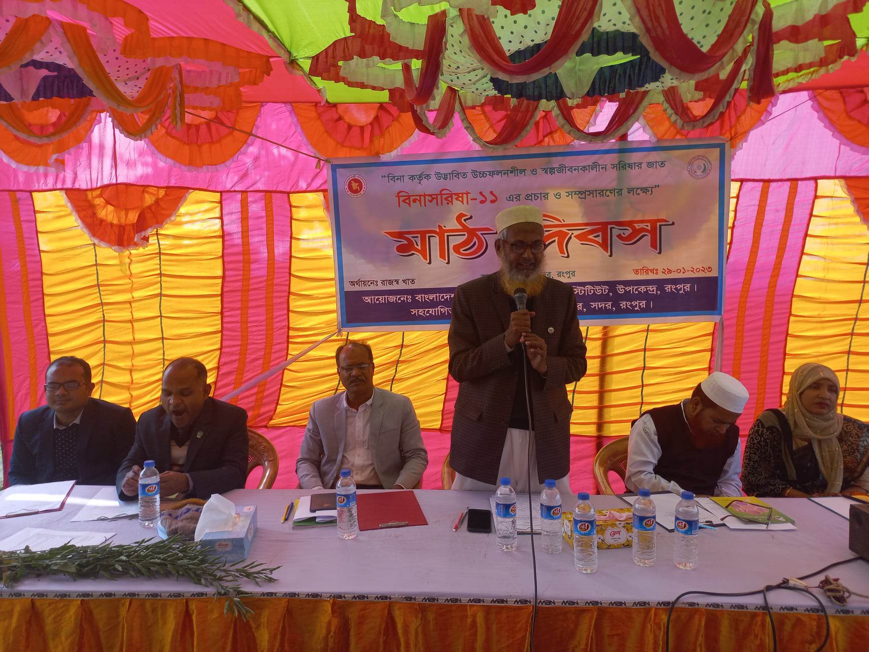 রংপুরে বিনাসরিষা-১১ এর  মাঠ দিবস পালিত