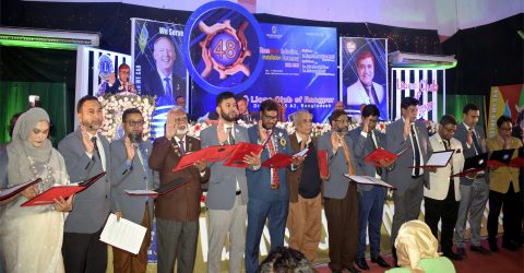 লায়ন্স ক্লাব রংপুরের নতুন কমিটির অভিষেক