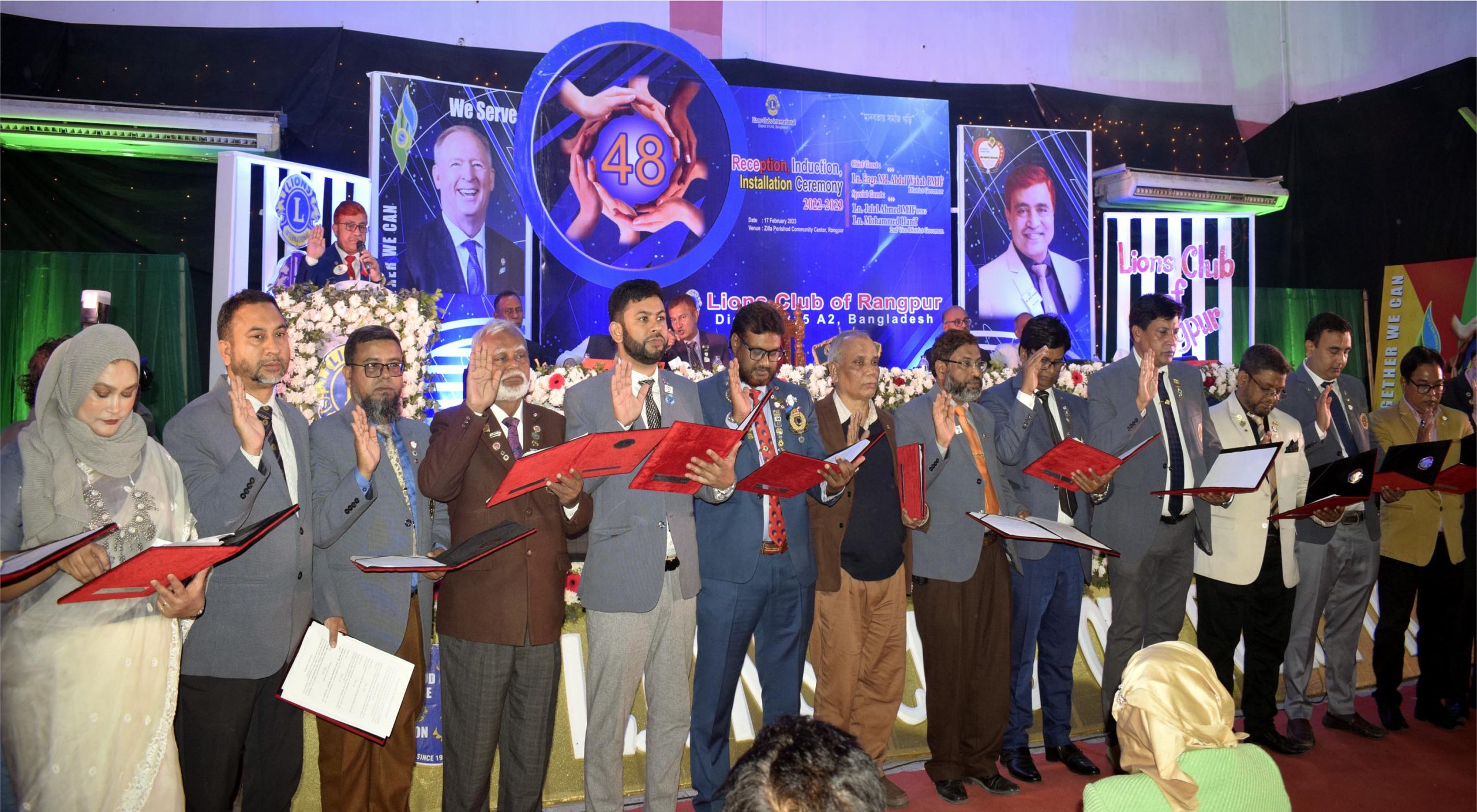 লায়ন্স ক্লাব রংপুরের নতুন কমিটির অভিষেক