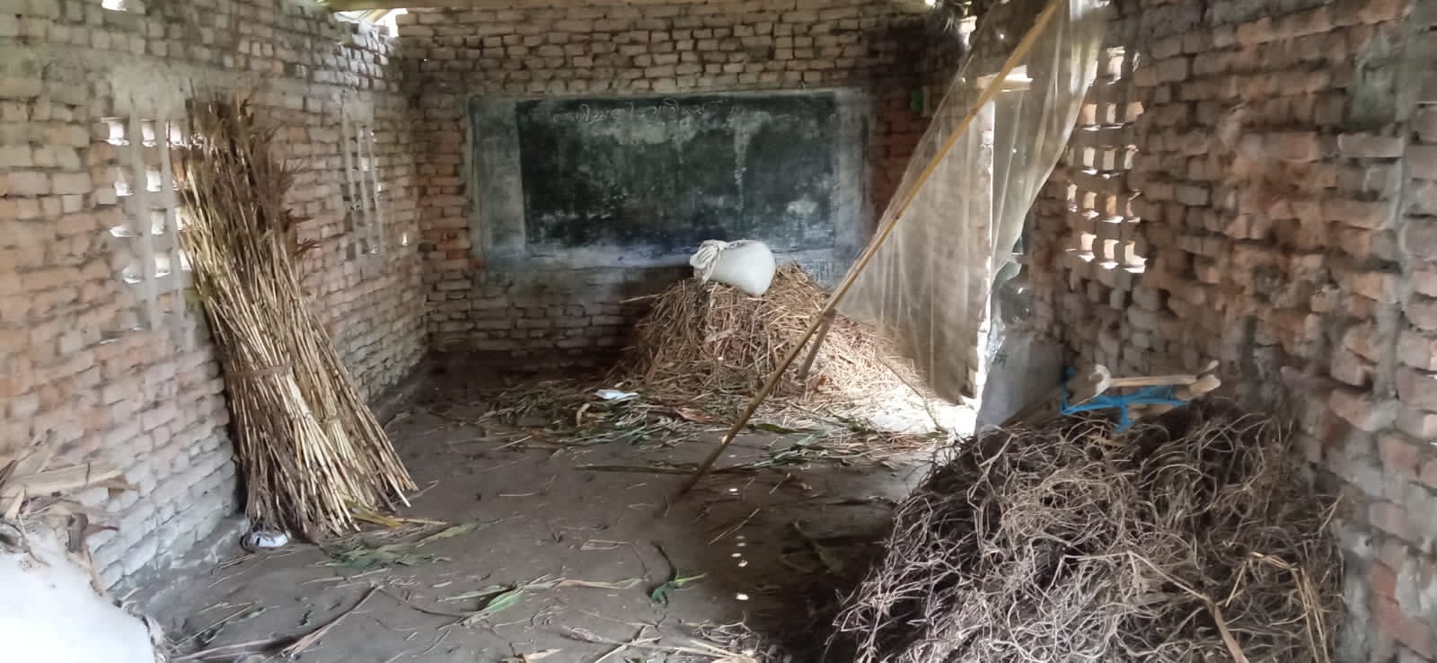 মিঠাপুকুরে দাখিল মাদ্রাসা যেনো এক গৃহস্থালি কাজে ব্যবহৃত কৃষকের ঘর