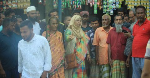 পীরগঞ্জে গনসংযোগে ব্যস্ত সময় পার করছেন তাকিয়া জাহান চৌধুরী