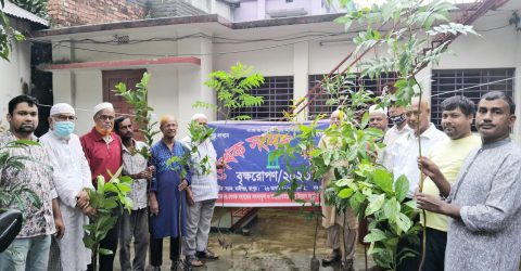 লেখক সংসদ রংপুরের উদ্যোগে বৃক্ষরোপণ