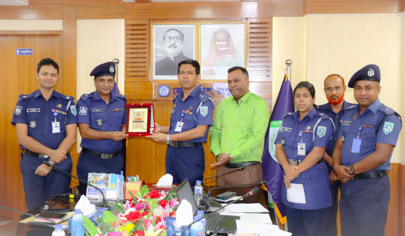 আগষ্টে রংপুর জেলার শ্রেষ্ঠ থানা কাউনিয়া থানা