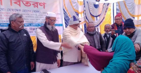 প্রশিকা রংপুর সদর উন্নয়ন এলাকায় শীতার্ত দুস্থ মানুষের মাঝে কম্বল বিতরণ