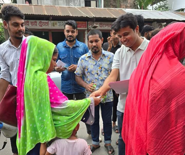 রংপুরে তারেক রহমানের নির্দেশে মানবিক বাংলাদেশ বিনির্মানে  ছাত্রদলের গণসংযোগ